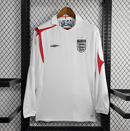 Retro 2006 England Home Long Sleeve Jersey