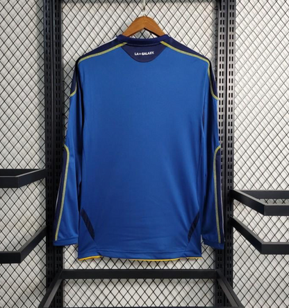 Retro 11/12 La Galaxy Long Sleeve Away Blue Jersey