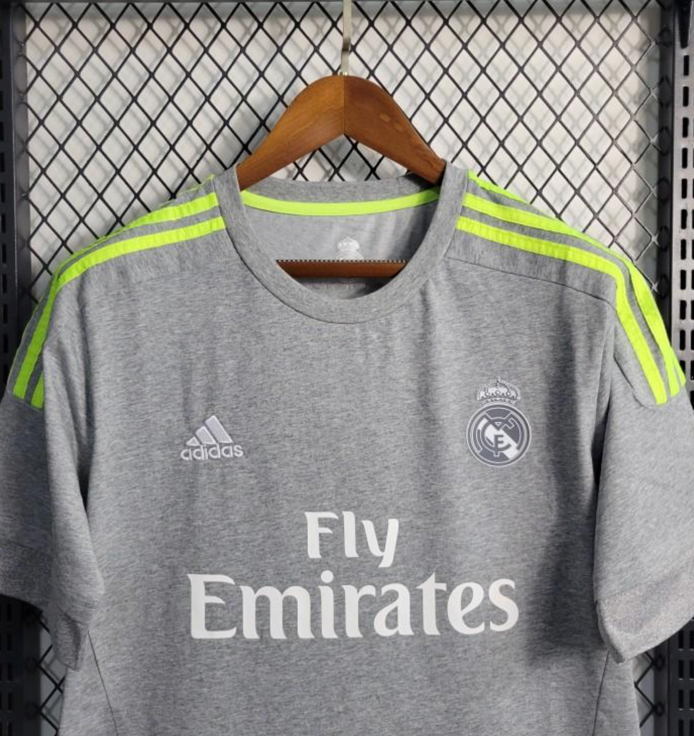 Retro 15/16 Real Madrid Away Grey Soccer Jersey