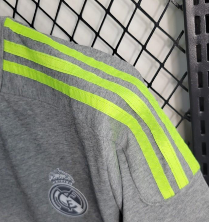 Retro 15/16 Real Madrid Away Grey Soccer Jersey