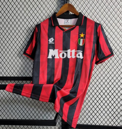 Retro 93/94 AC Milan Home Soccer Jersey