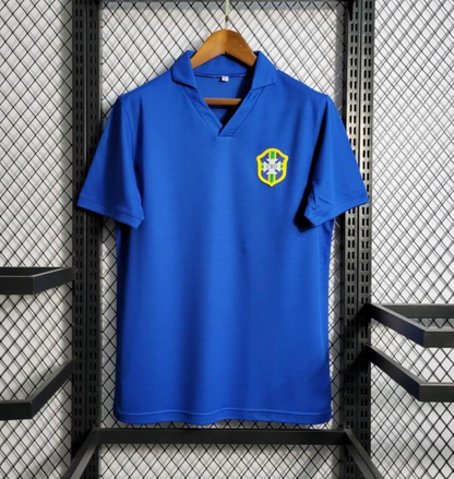 Retro 57/62 Brazil Away Blue Jersey