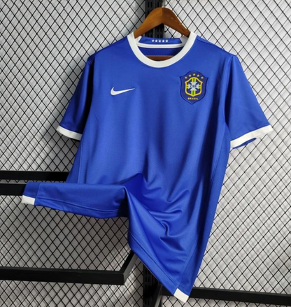 Retro 2006 Brazil Away Blue Jersey