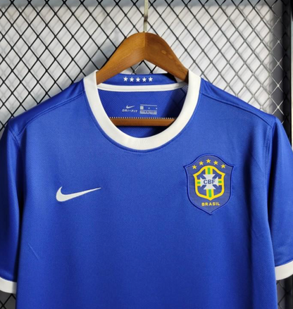 Retro 2006 Brazil Away Blue Jersey