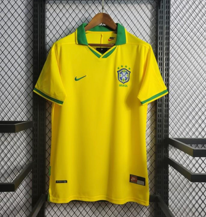 Retro 1997 Brazil Home Jersey