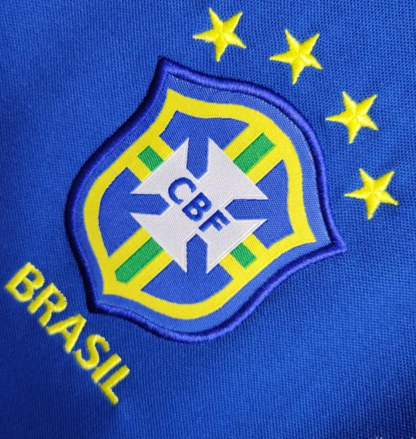 Retro 1997 Brazil Away Blue Jersey