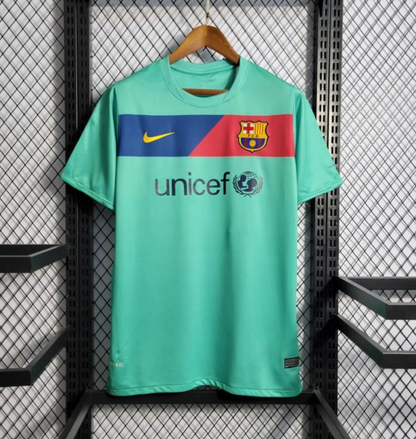 Retro 10/11 Barcelona Away Green Jersey