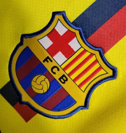 Retro 08/09 Barcelona Away Yellow Jersey