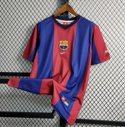 Retro 98/99 Barcelona Home Soccer Jersey