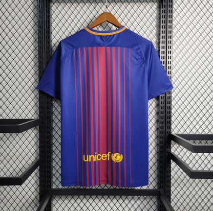 Retro 17/18 Barcelona Home Soccer Jersey