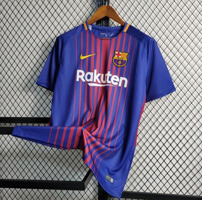 Retro 17/18 Barcelona Home Soccer Jersey