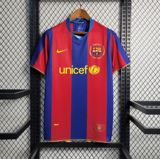 Retro 07/08 Barcelona Home Soccer Jersey