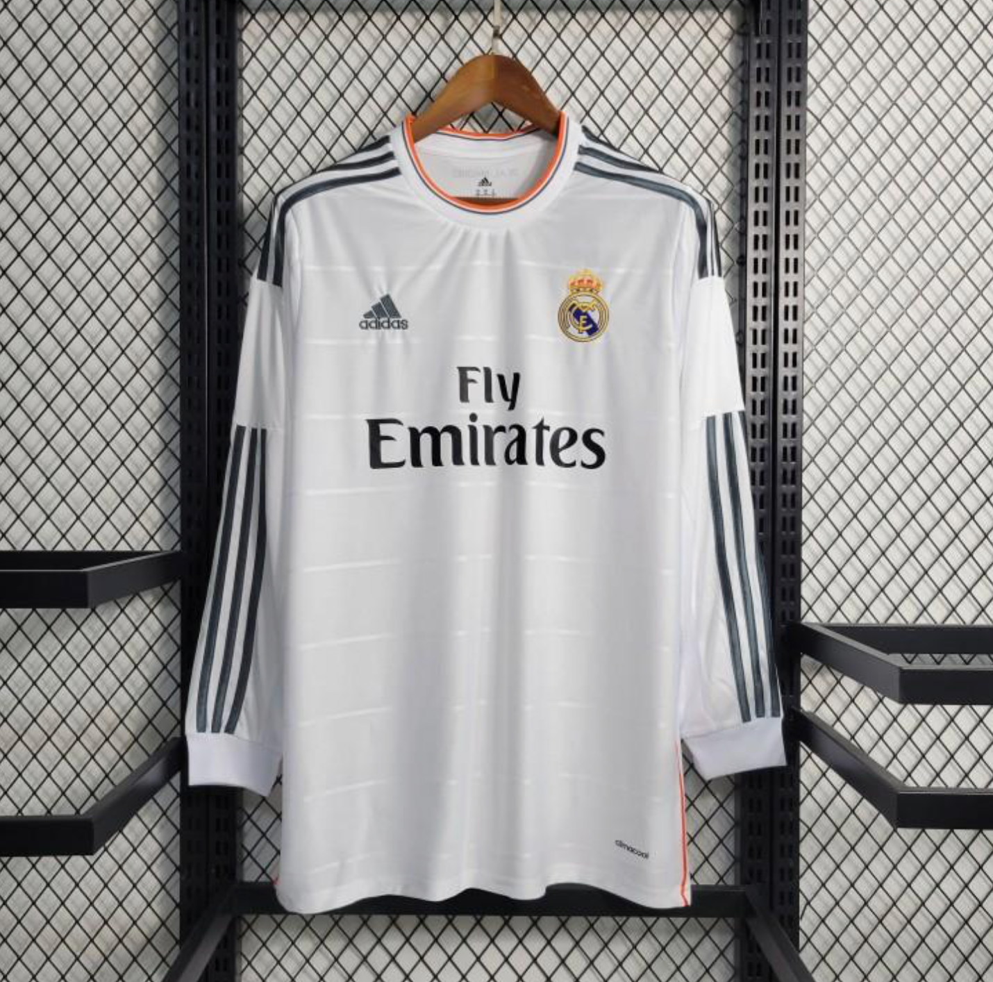 Retro 13/14 Long Sleeve Real Madrid Home Jersey