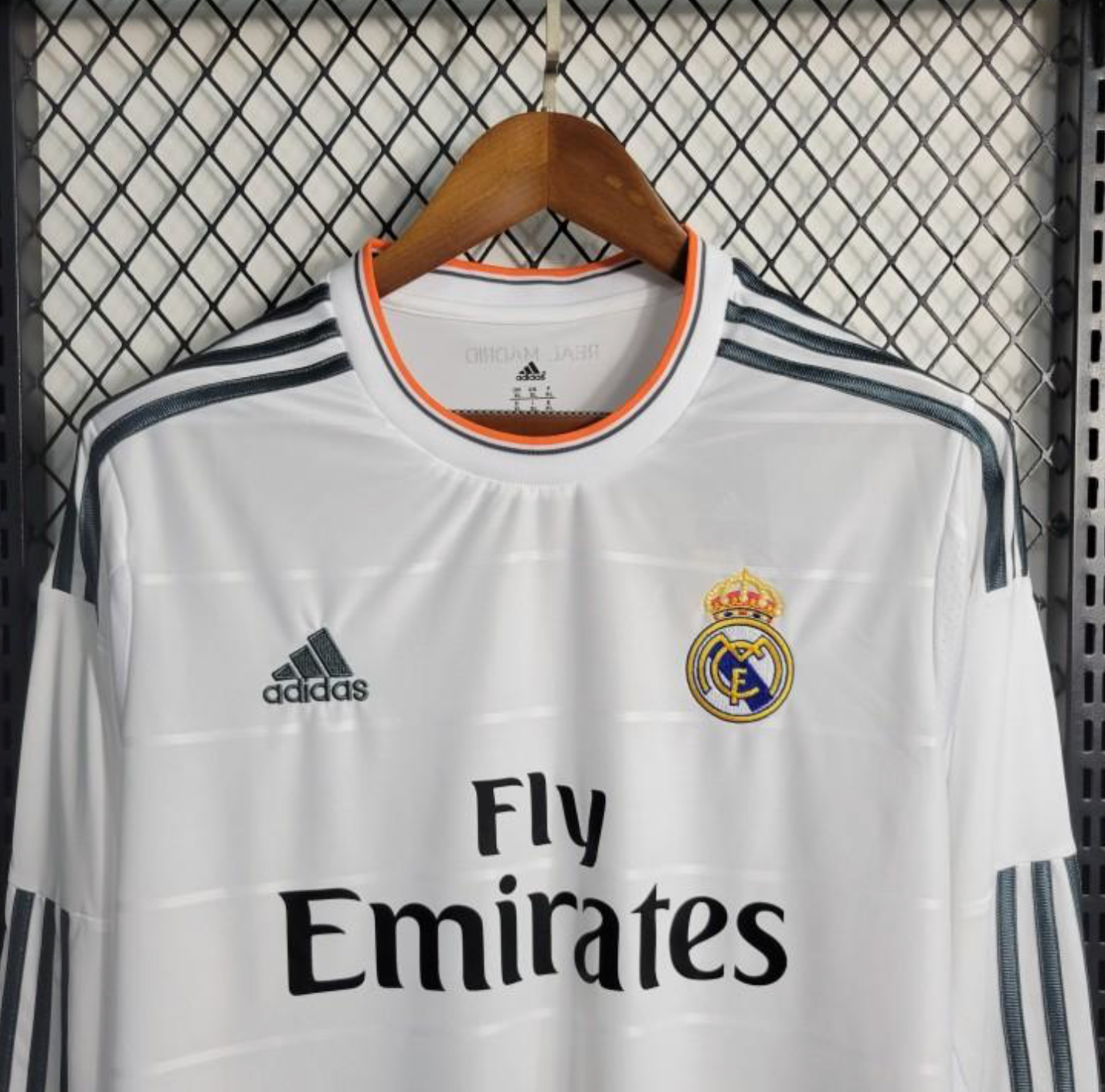 Retro 13/14 Long Sleeve Real Madrid Home Jersey