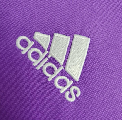 Retro 17/18Real Madrid  Away Purple Long Sleeve Jersey