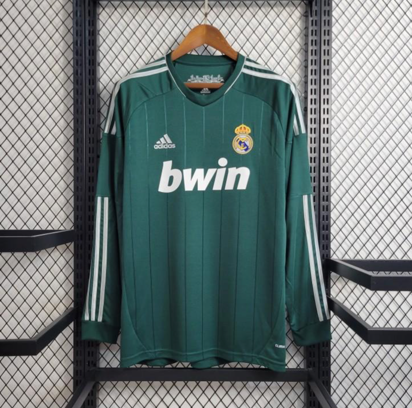 Retro 2012/13 Real Madrid Third Green Long Sleeve Jersey