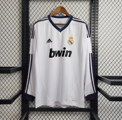 Retro 12/13 Real Madrid Home Long Sleeve Jersey