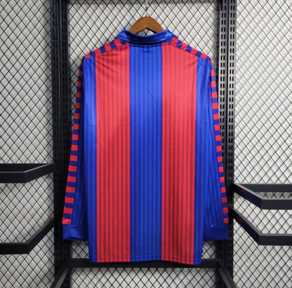 Retro 91/92 Barcelona Home Long Sleeve Jersey