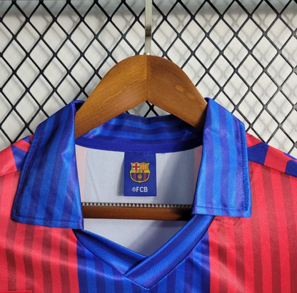 Retro 91/92 Barcelona Home Long Sleeve Jersey