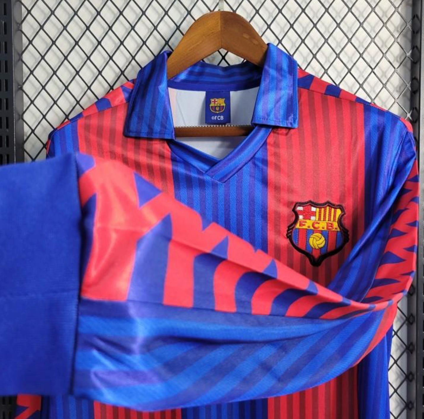 Retro 91/92 Barcelona Home Long Sleeve Jersey