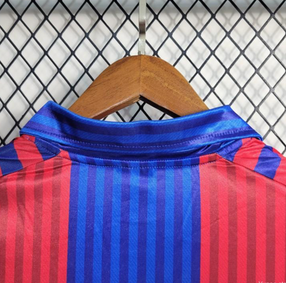 Retro 91/92 Barcelona Home Long Sleeve Jersey