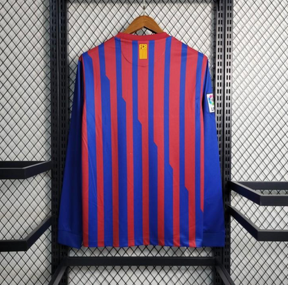 Retro 11/12 Barcelona Home Long Sleeve Jersey