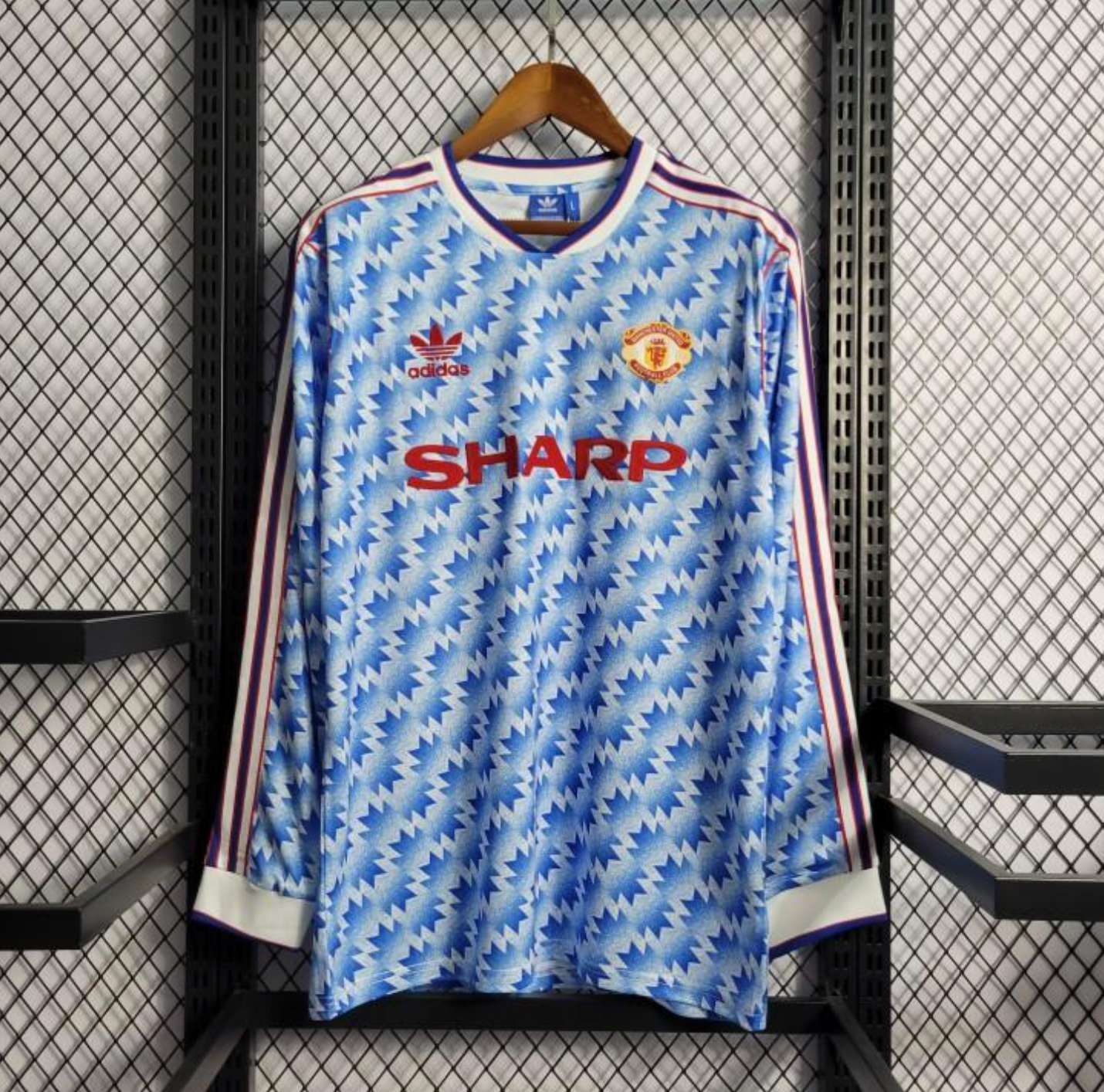 Retro 90/92 Manchester United Away Long Sleeve Jersey