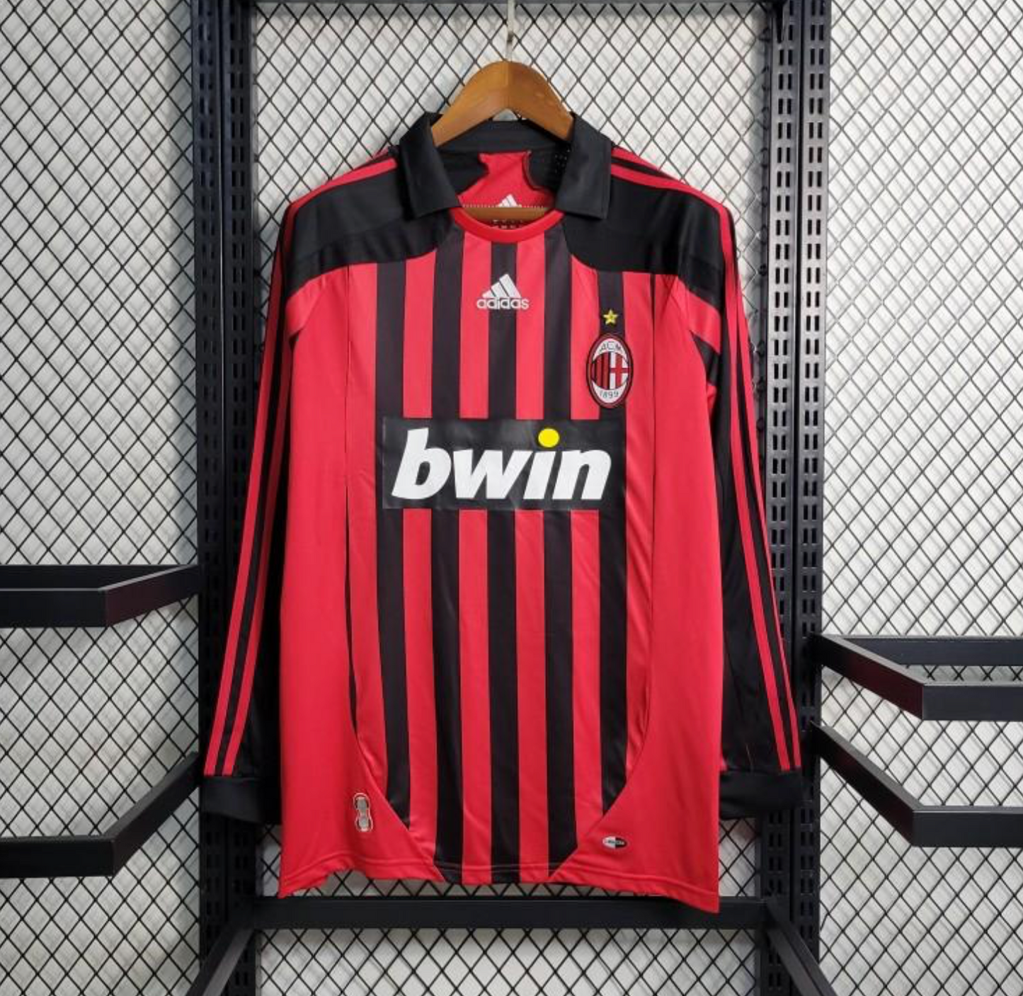 Retro 07/08 AC Milan Home Long Sleeve Jersey