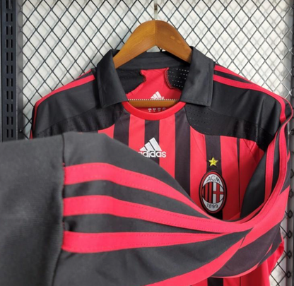 Retro 07/08 AC Milan Home Long Sleeve Jersey