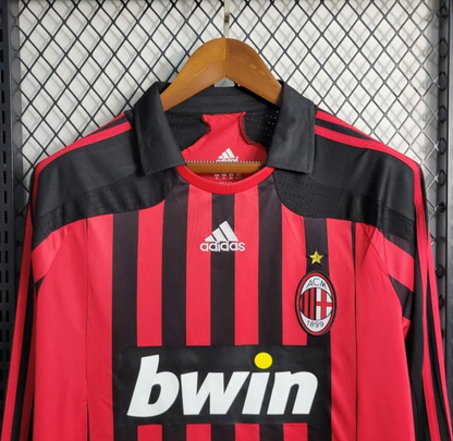 Retro 07/08 AC Milan Home Long Sleeve Jersey