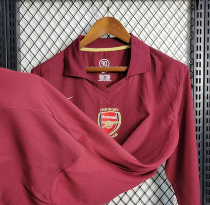 Retro 05/06 Arsenal Home Long Sleeve Jersey