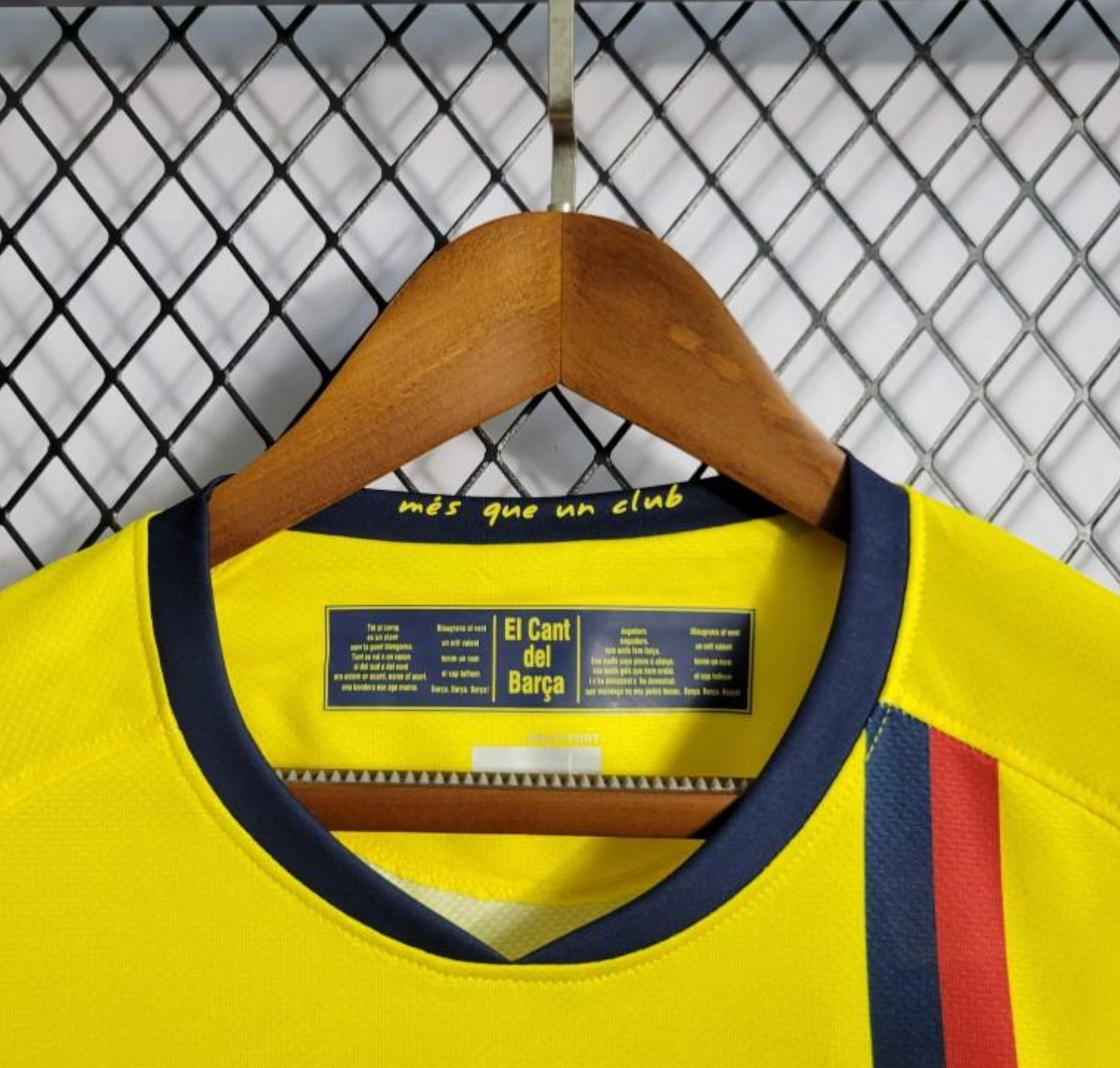 Retro 08/09 Barcelona Away Yellow Long Sleeve Jersey