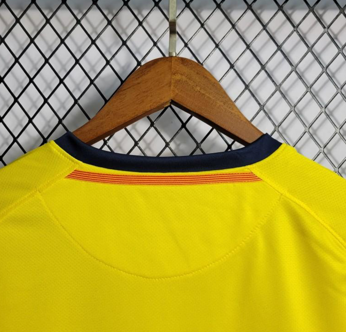 Retro 08/09 Barcelona Away Yellow Long Sleeve Jersey