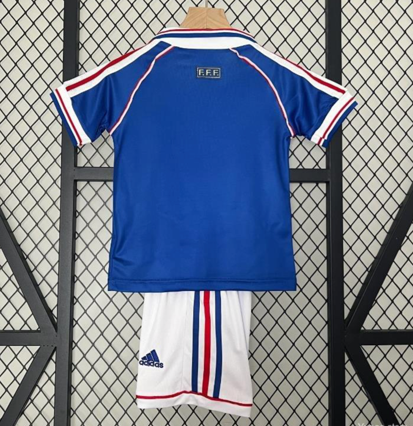 Retro 1998 Kids France Home Jersey