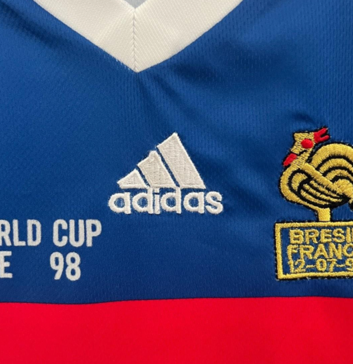 Retro 1998 Kids France Home Jersey