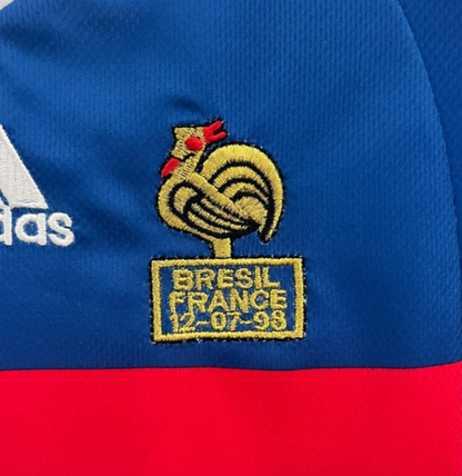 Retro 1998 Kids France Home Jersey