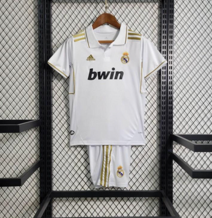 Retro 11/12 Kids Real Madrid Home Jersey