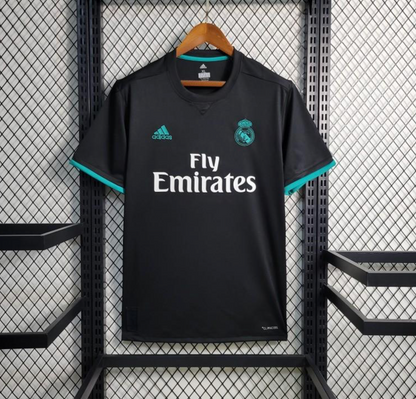 Retro 17/18 Real Madrid Away Black Jersey