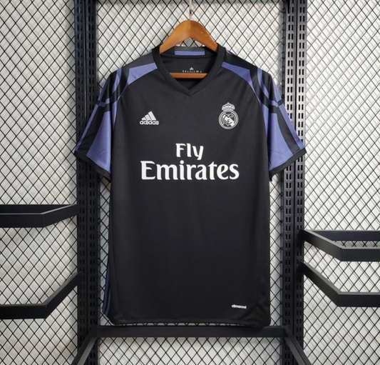 Retro 16/17 Real Madrid Third Black Jersey