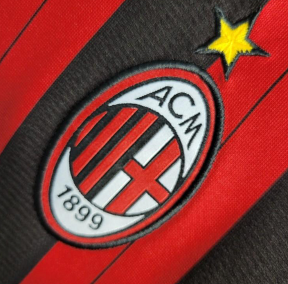 Retro 2013/14 AC Milan Home Long Sleeve Jersey