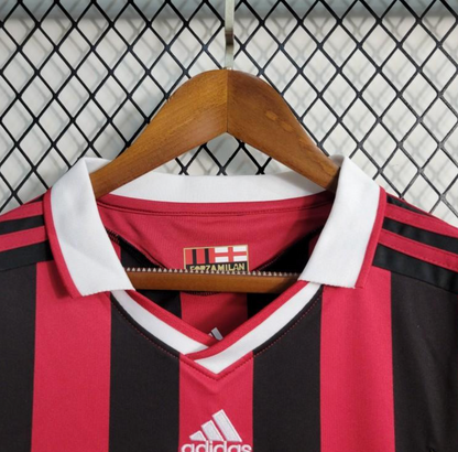 Retro 2009/10 AC Milan Home Long Sleeve Jersey