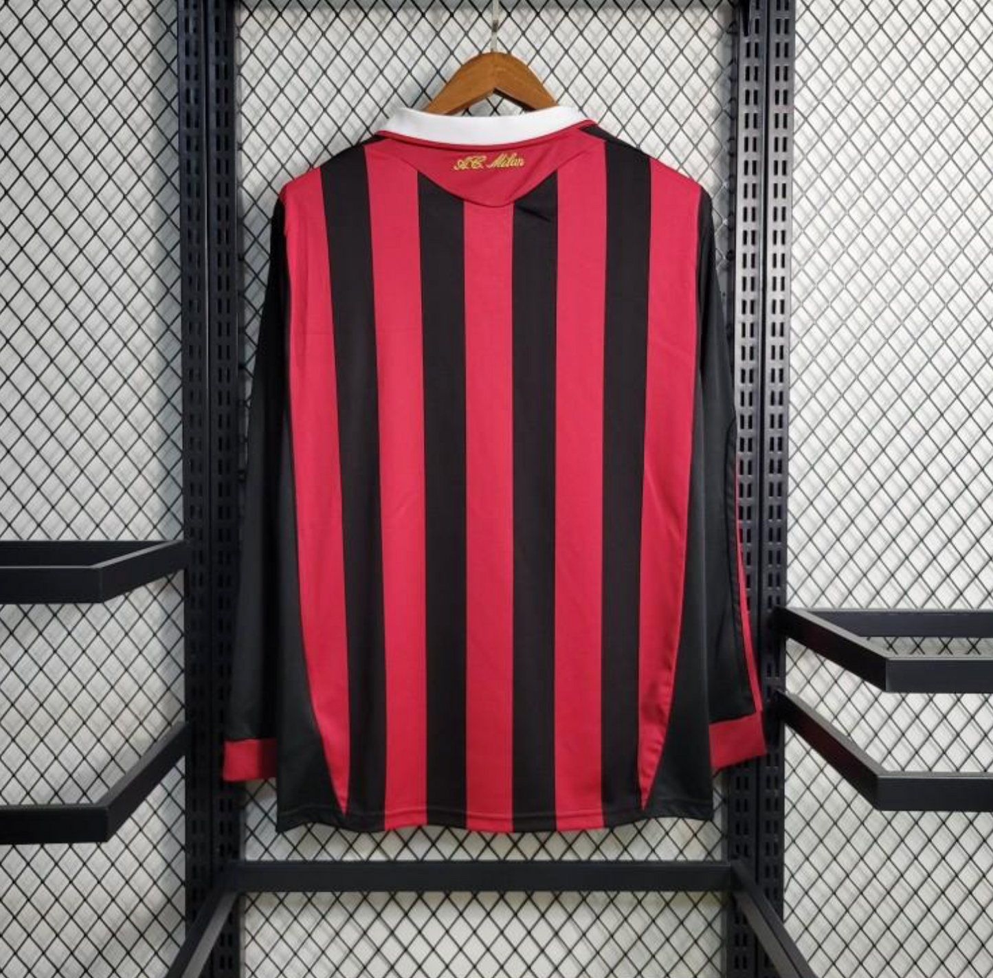 Retro 2009/10 AC Milan Home Long Sleeve Jersey