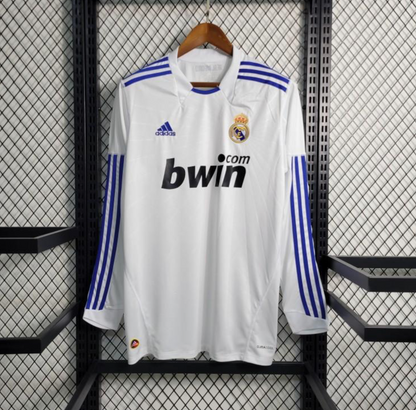 Retro 10/11 Real Madrid Home Long Sleeve Jersey