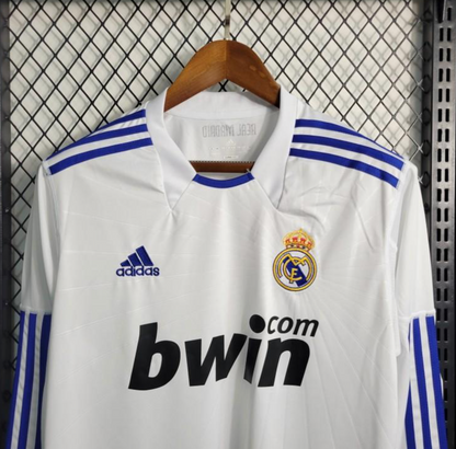 Retro 10/11 Real Madrid Home Long Sleeve Jersey