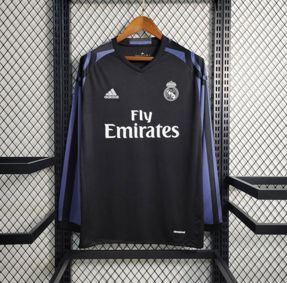 Retro 16/17 Real Madrid Third Long Sleeve Jersey