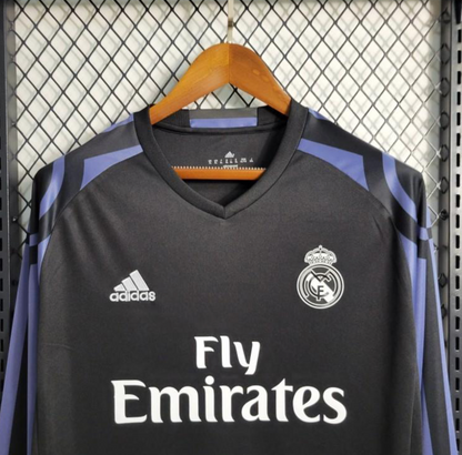 Retro 16/17 Real Madrid Third Long Sleeve Jersey