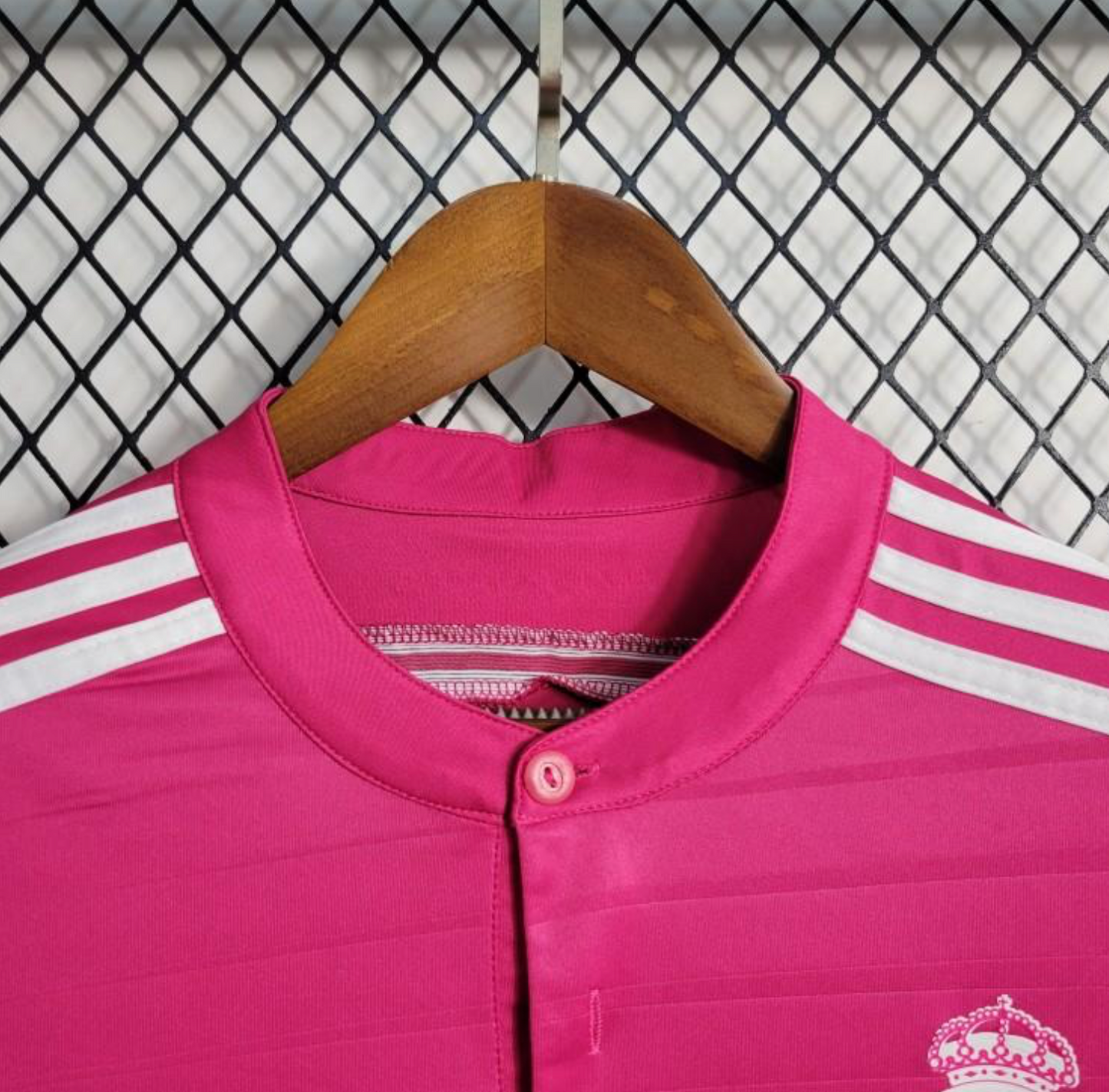 Retro 14/15 Real Madrid Away Pink Long Sleeve Jersey