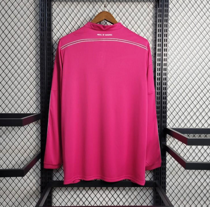 Retro 14/15 Real Madrid Away Pink Long Sleeve Jersey