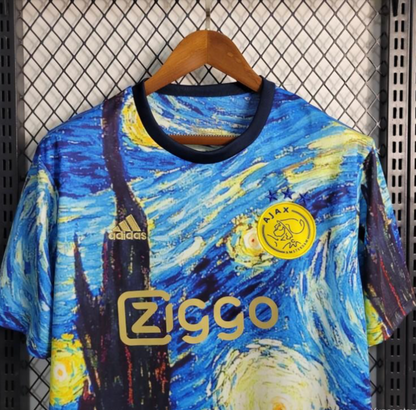 23/24 AJAX X Vincent Van Gogh Vincent Van Gogh Oil Painting Starry Night T-Shirts