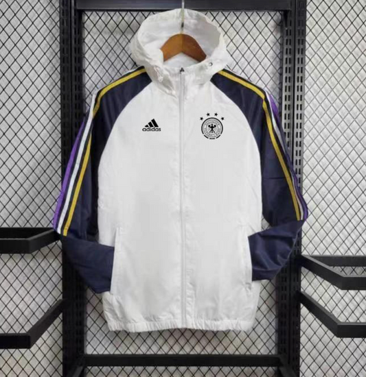 2024 Germany White Windbreaker